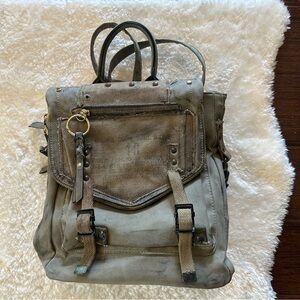 Upcycled Backpack With WWII Tent Fabric